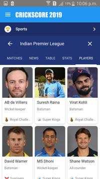 CRICKSCORE 2019 | LIVE SCORE, MATCH SCHEDULE, NEWS screenshot 5