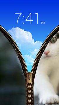 Cat Zipper Screen Lock screenshot 5