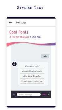 Cool Fonts Text For Whatsapp Chat App screenshot 4