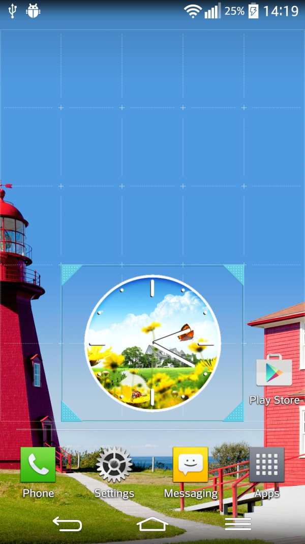 Springtime Analog Clock screenshot 1