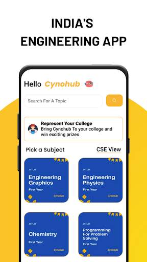 Cynohub - Btech Engineering Courses Learning app screenshot 1