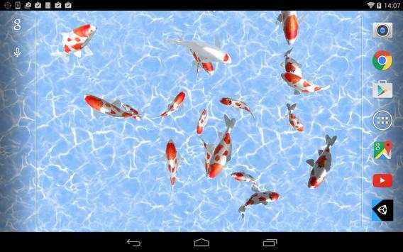 Koi Fish Live Wallpaper 4 تصوير الشاشة