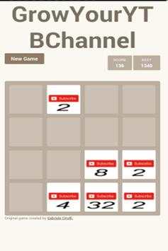 Grow Your YouTube Channel ! [2048] screenshot 3