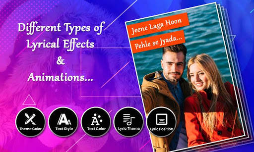 Lyrical Video Status Maker with Music screenshot 3
