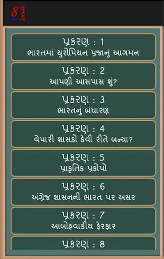 Social Science 8 Gujarati Free screenshot 2