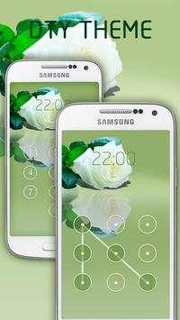 AppLock Tema White Rose screenshot 1