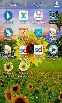 Sunflower Clock Live Wallpaper screenshot 5