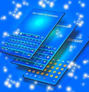 Blue Theme for Keyboards 3 تصوير الشاشة