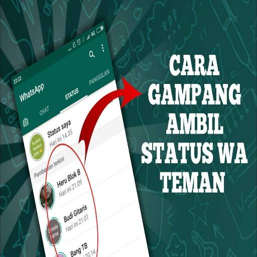 Cara Mengambil Status WA 9.8