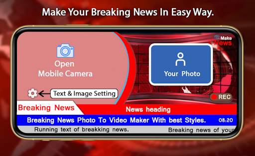 Breaking News Video Maker screenshot 1