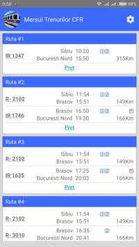 CFR App: Mersul Trenurilor screenshot 1