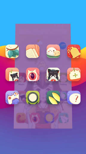 Cute Cartoon Cat Girlfriend theme & wallpaper screenshot 3