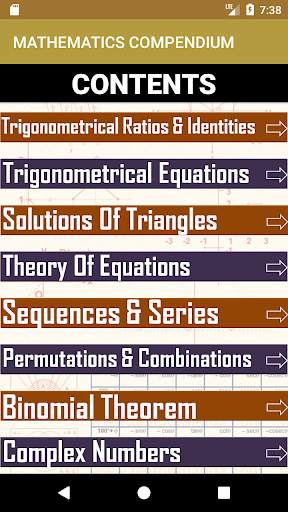 MATHEMATICS COMPENDIUM - FREE VERSION screenshot 2