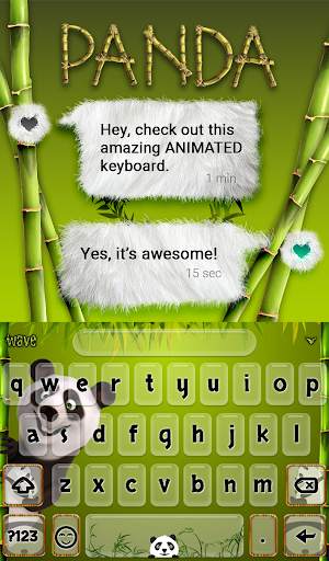 Panda Animated Custom Keyboard स्क्रीनशॉट 3
