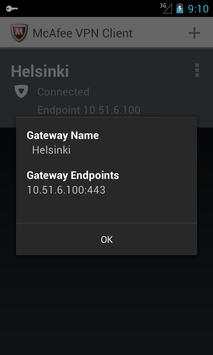 McAfee VPN Client screenshot 6