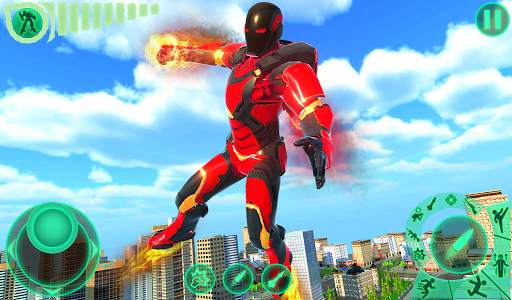 Transform Robot Flying Hero: Fire Hero Robot Games screenshot 7