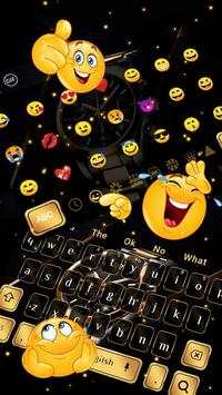 Luxury Black Gold Watch Keyboard Theme screenshot 3