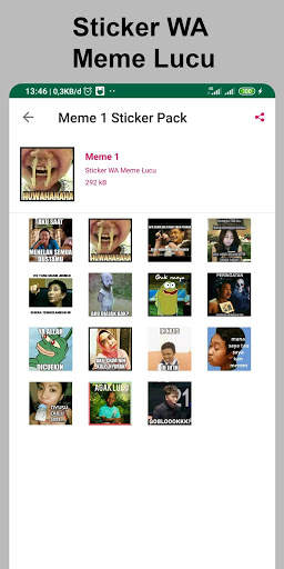 Sticker WA Meme Lucu screenshot 2