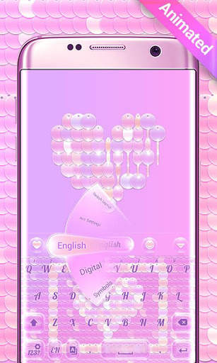 Sequin Flip GO Keyboard Animated Theme screenshot 2