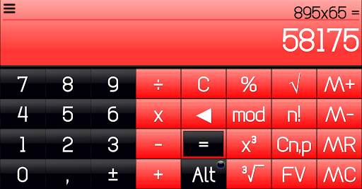 THEME FOR SCALC GLOSSY RED screenshot 3