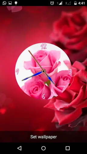 Rose Clock Live Wallpaper screenshot 4