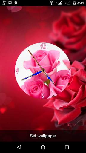 Rose Clock Live Wallpaper screenshot 4