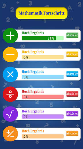 Mathe-Spiele - Addition Subtraktion Multiplikation screenshot 2
