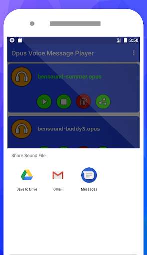 Opus Player - Audio Messages Player 4 تصوير الشاشة