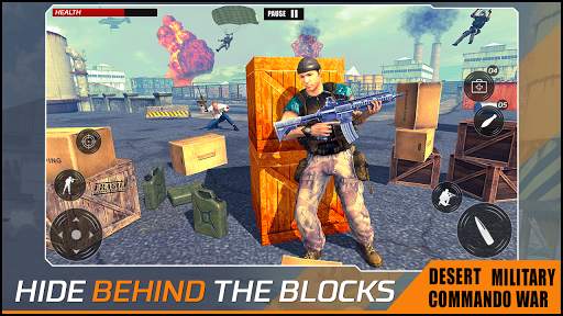 Desert Military Commando War Shooting Games 2k20 screenshot 4