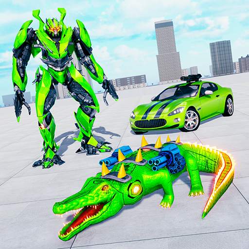 Crocodile Robot Car Simulator: War Robot Games 1.5