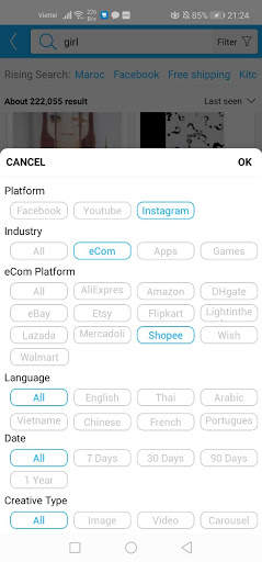 BigSpy - Facebook Ads Analytics & Business Manager screenshot 5