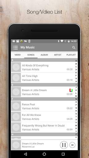 Default Music Player screenshot 1