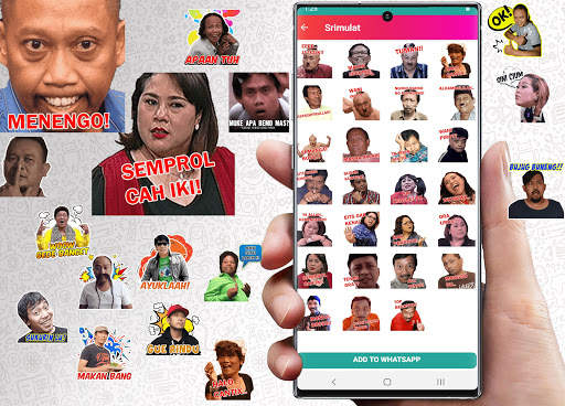 WAStickerApps Komedian Cute Pelawak WA Sticker screenshot 2