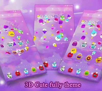 3D Cute Cartoon Fluffy Launcher screenshot 5