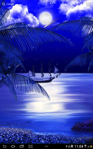 Night Beach Live Wallpaper screenshot 4