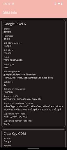 DRM Info screenshot 1
