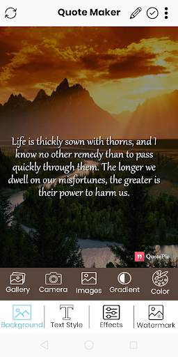 QuotePic - Daily Inspirational Quotes Creator screenshot 1