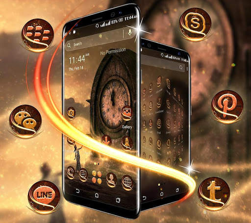 Vintage Clock Launcher Theme screenshot 2