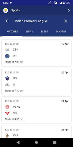CricShow - Live Cricket Scores & News screenshot 5