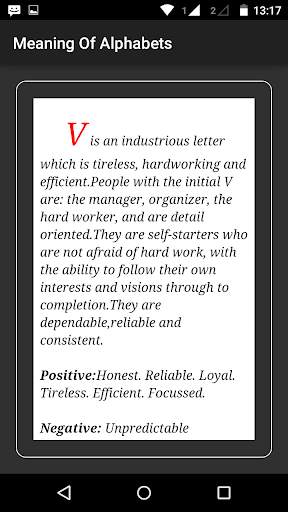 Meaning Of Alphabets screenshot 3