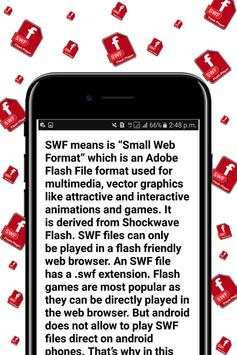 SWF Player - Flash Player for android - Guide app screenshot 5
