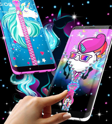 Unicorn zipper lock screen screenshot 6