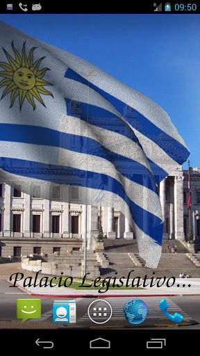 Uruguay Flag Live Wallpaper screenshot 4