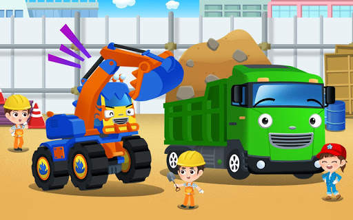 Tayo Monster Poco - Excavator Car Game स्क्रीनशॉट 1