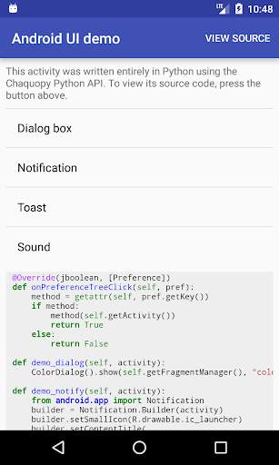 Chaquopy: Python for Android screenshot 1