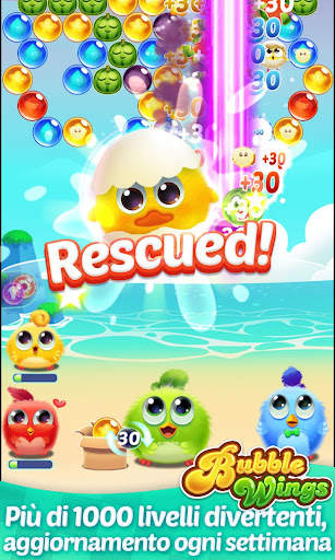 Bubble Wings: bubble shooter screenshot 1