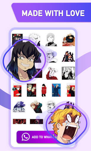 Anime Stickers for WhatsApp-Animated Anime Sticker screenshot 4
