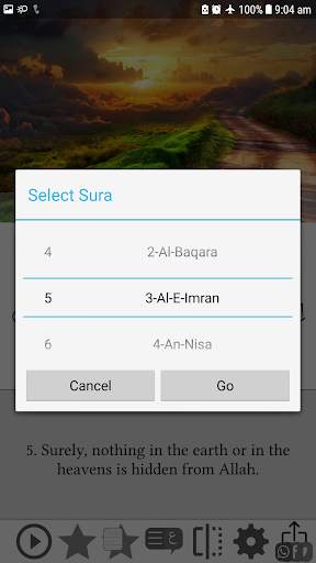Visual Quran - With translation & beautiful images screenshot 3