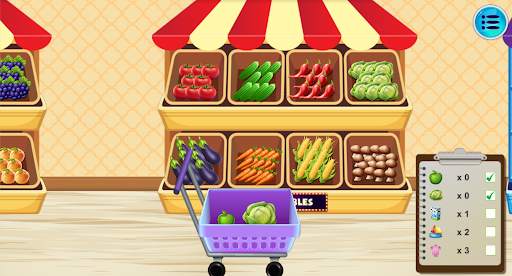 Supermarket Shopping Games for Kids screenshot 2