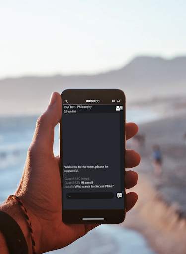 myChat - Mental health/philosophy Instant Chatroom screenshot 1